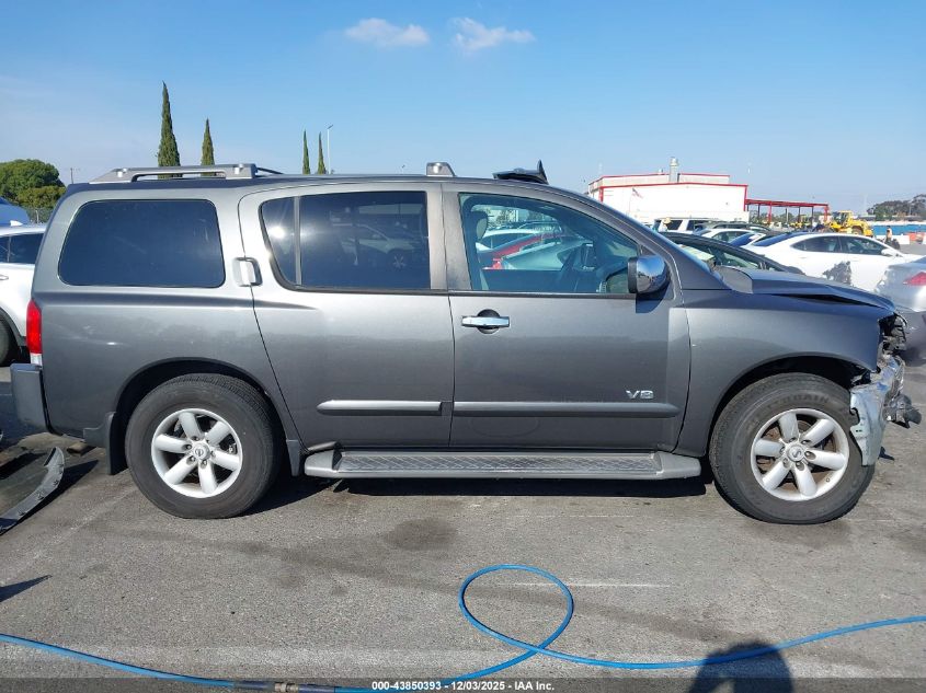 2005 Nissan Armada Se VIN: 5N1AA08A95N737301 Lot: 43850393