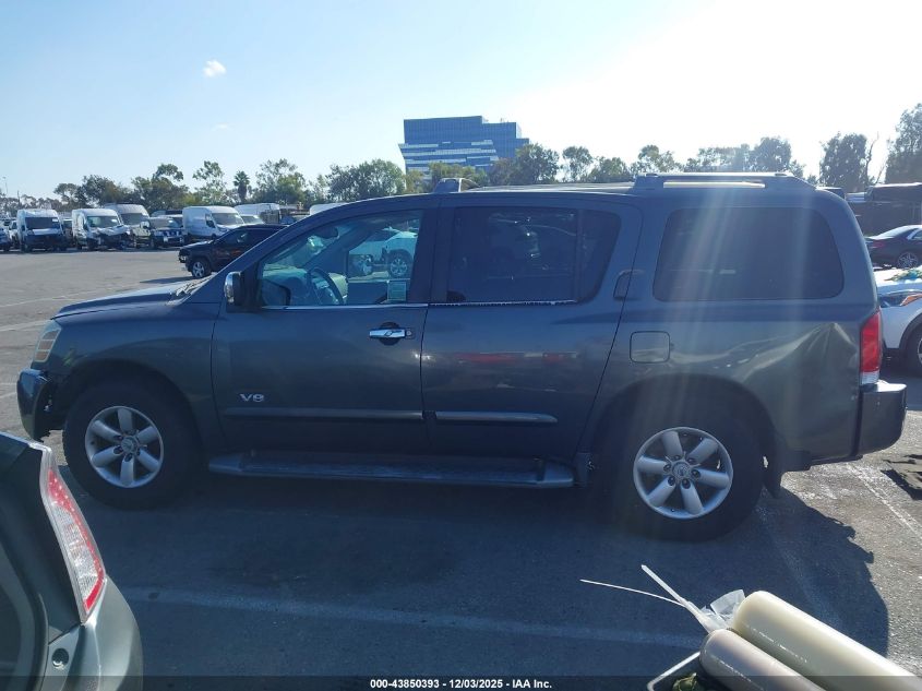 2005 Nissan Armada Se VIN: 5N1AA08A95N737301 Lot: 43850393