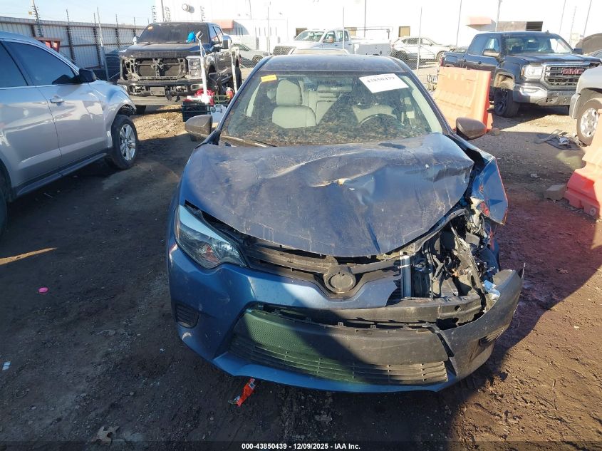 2016 Toyota Corolla Le VIN: 2T1BURHE9GC645909 Lot: 43850439