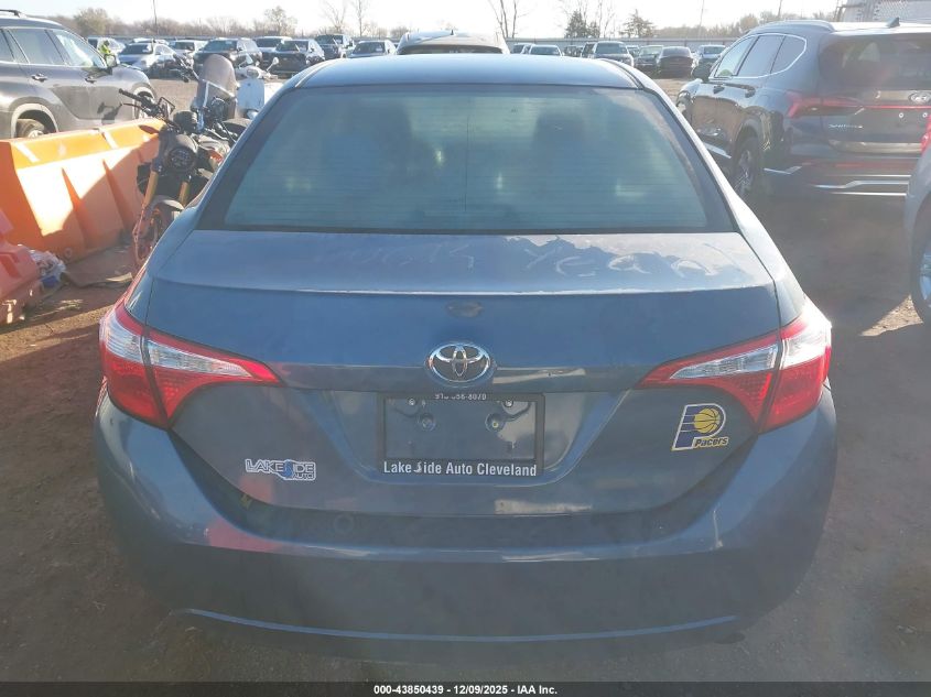 2016 Toyota Corolla Le VIN: 2T1BURHE9GC645909 Lot: 43850439