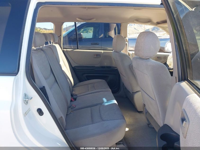 2001 Toyota Highlander VIN: JTEGD21A110004318 Lot: 43850536