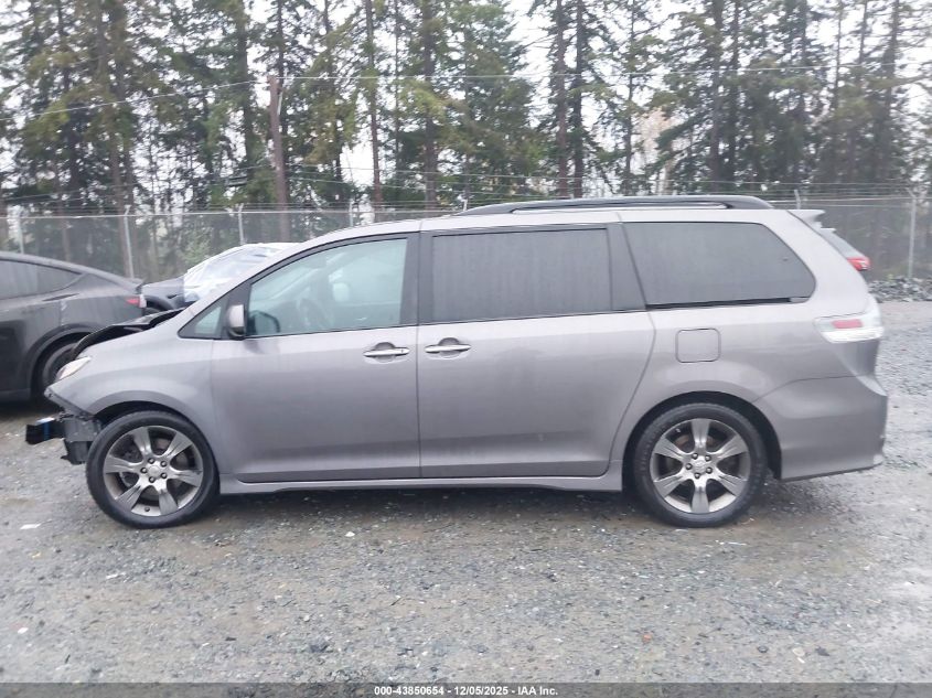 2015 Toyota Sienna Se 8 Passenger VIN: 5TDXK3DC7FS560070 Lot: 43850654