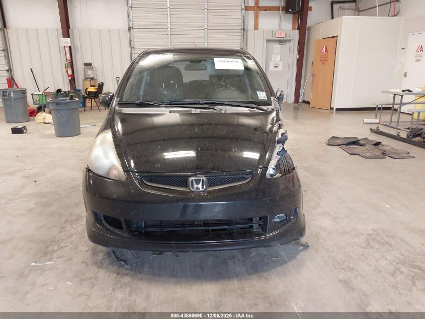 2007 Honda Fit Sport VIN: JHMGD38687S051255 Lot: 43850690