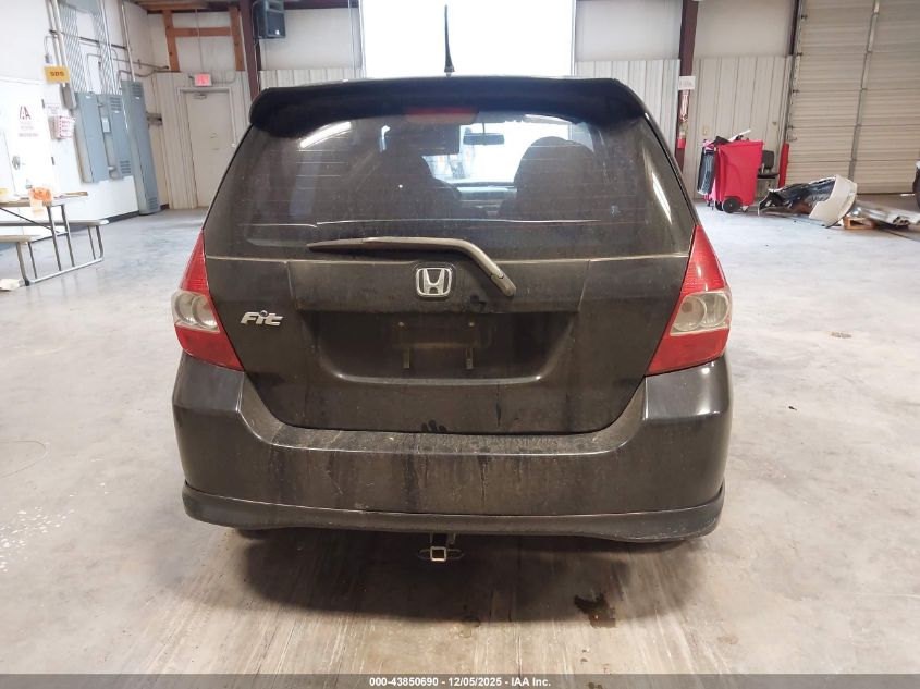 2007 Honda Fit Sport VIN: JHMGD38687S051255 Lot: 43850690