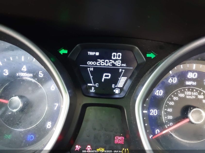 2013 Hyundai Elantra Gls VIN: 5NPDH4AE2DH261943 Lot: 43850703