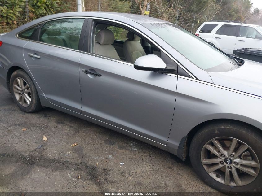 2015 Hyundai Sonata Se VIN: 5NPE24AF7FH156431 Lot: 43850727