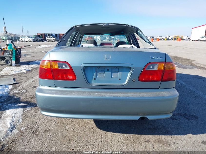 2000 Honda Civic Value Package VIN: 2HGEJ6618YH537519 Lot: 43850766