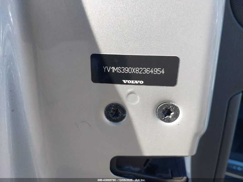 2008 Volvo S40 2.4I VIN: YV1MS390X82364954 Lot: 43850780