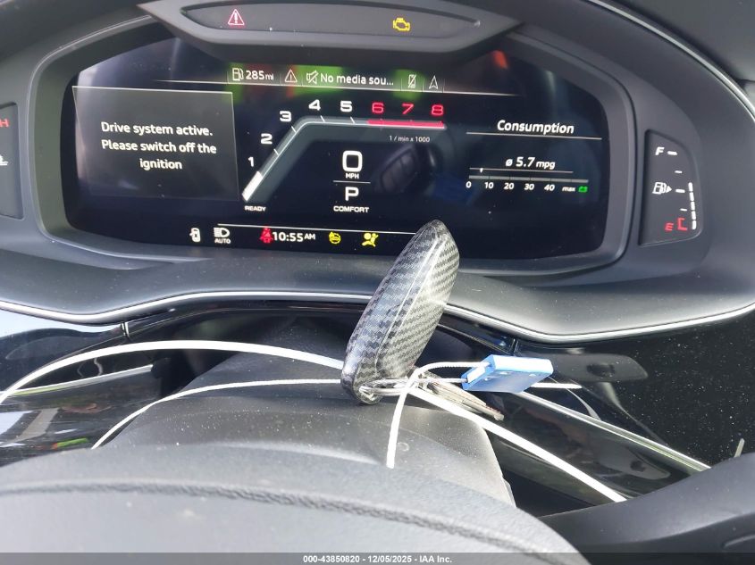 2022 Audi Q8 Prestige 55 Tfsi Quattro Tiptronic VIN: WA1FVBF19ND021432 Lot: 43850820