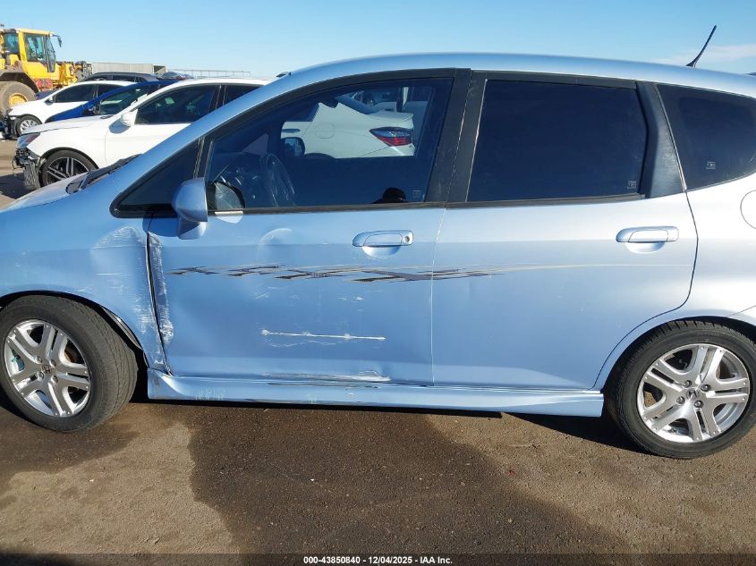 2008 Honda Fit Sport VIN: JHMGD38678S025439 Lot: 43850840