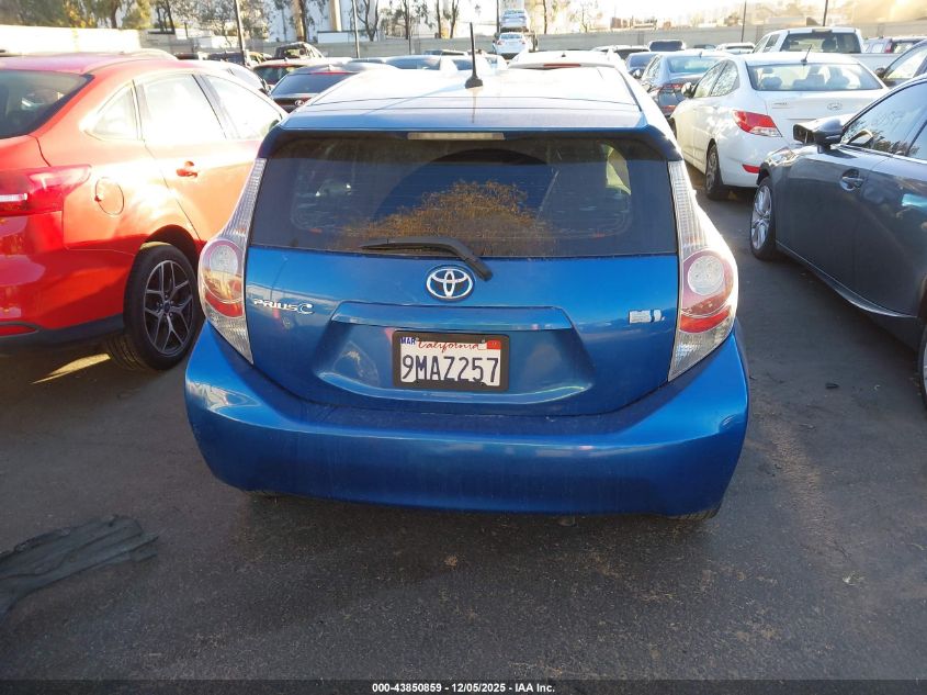2014 Toyota Prius C Four VIN: JTDKDTB37E1559410 Lot: 43850859