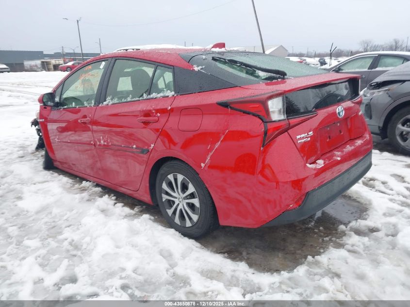 2022 Toyota Prius Le Awd-E VIN: JTDL9MFU7N3033250 Lot: 43850878