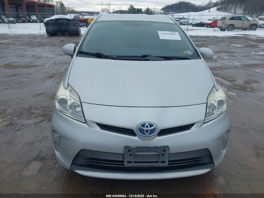 2013 Toyota Prius Two VIN: JTDKN3DU1D1628187 Lot: 43850884