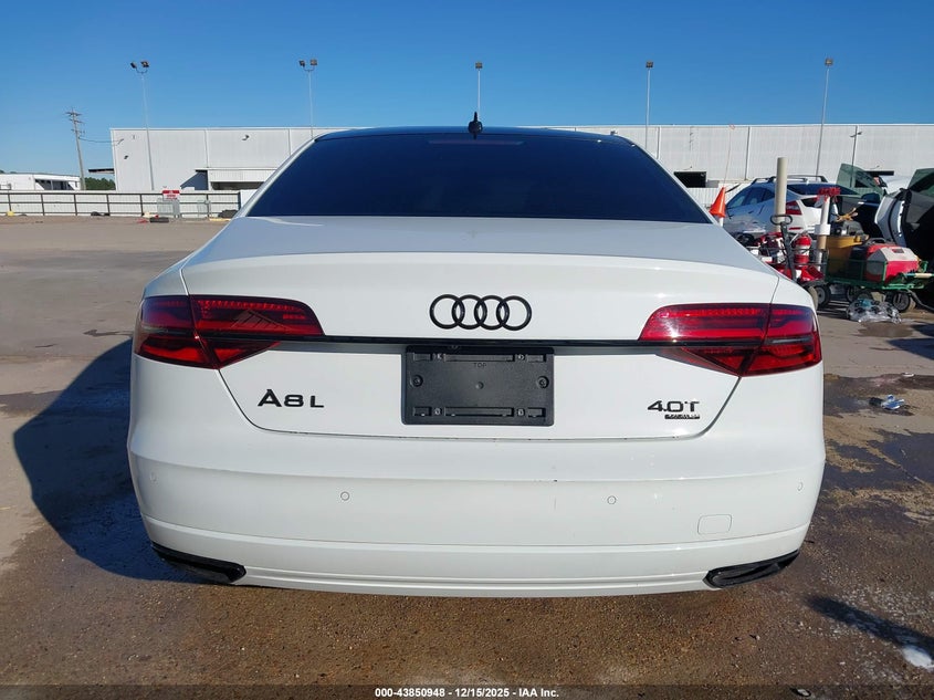 2018 Audi A8 L 4.0T Sport VIN: WAU43AFD2JN000303 Lot: 43850948
