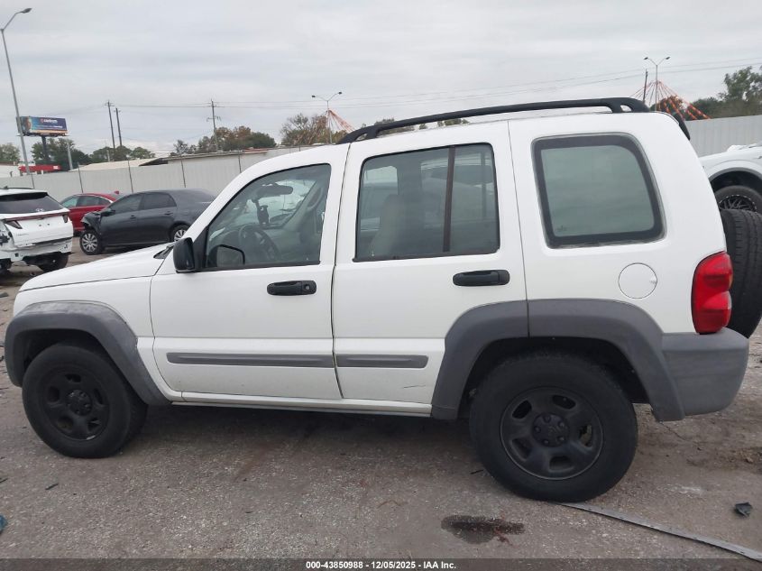 2003 Jeep Liberty Sport VIN: 1J4GK48K23W553962 Lot: 43850988