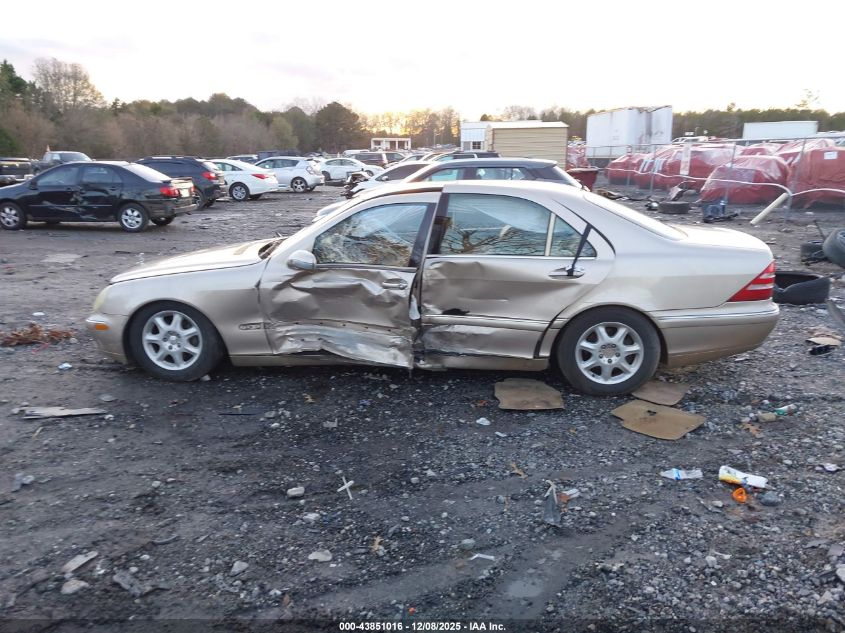 2001 Mercedes-Benz S 500 VIN: WDBNG75J31A150805 Lot: 43851016