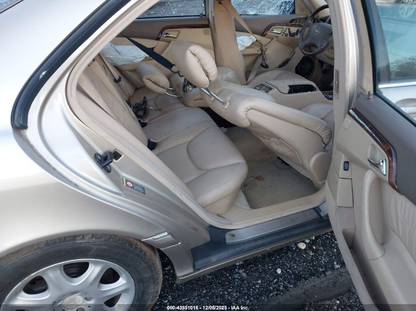 2001 Mercedes-Benz S 500 VIN: WDBNG75J31A150805 Lot: 43851016