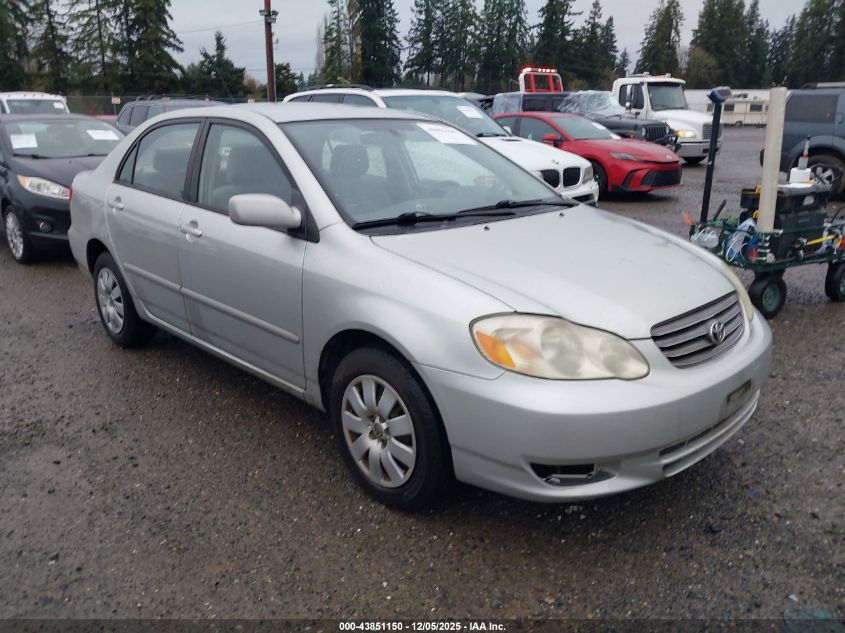 2003 Toyota Corolla Le VIN: JTDBR32E530034948 Lot: 43851150