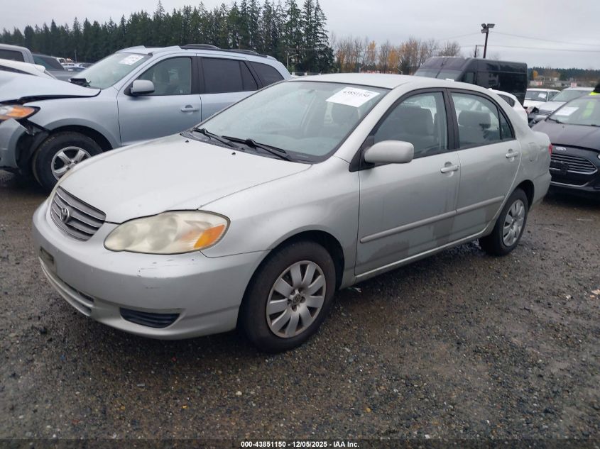 2003 Toyota Corolla Le VIN: JTDBR32E530034948 Lot: 43851150