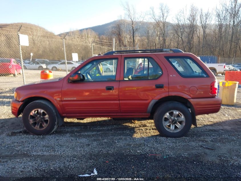 2000 Isuzu Rodeo Ls/Lse/S 3.2L VIN: 4S2CK58W3Y4338515 Lot: 43851159