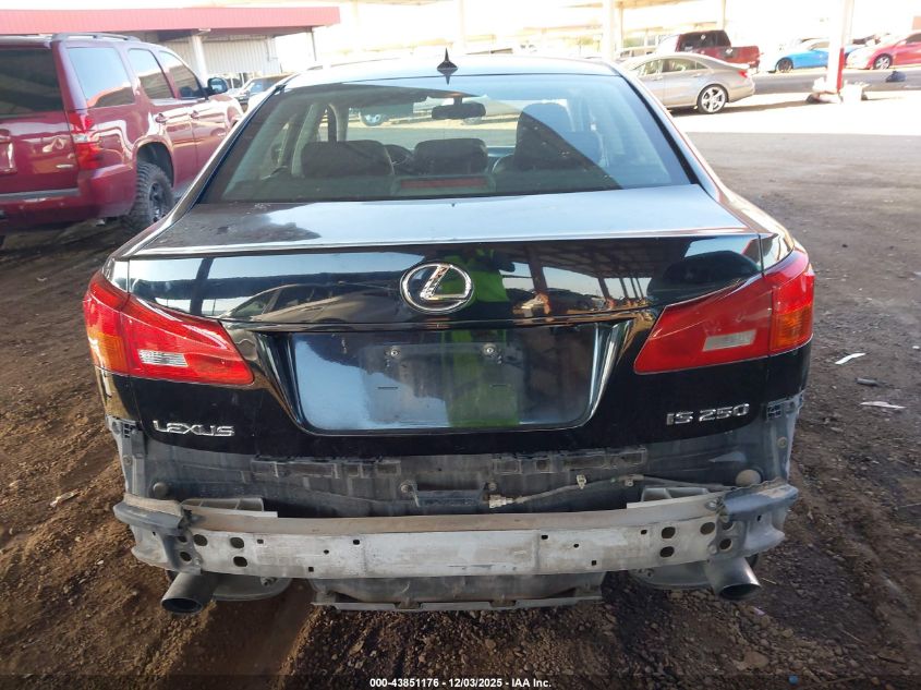 2007 Lexus Is 250 VIN: JTHBK262X72048206 Lot: 43851176