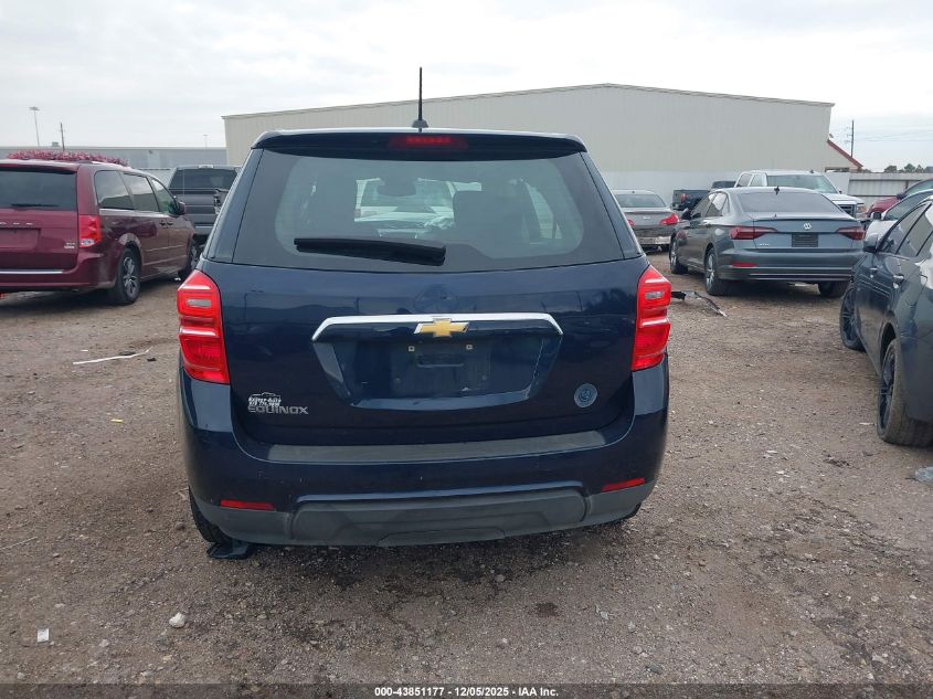 2017 Chevrolet Equinox Ls VIN: 2GNALBEK0H1506209 Lot: 43851177
