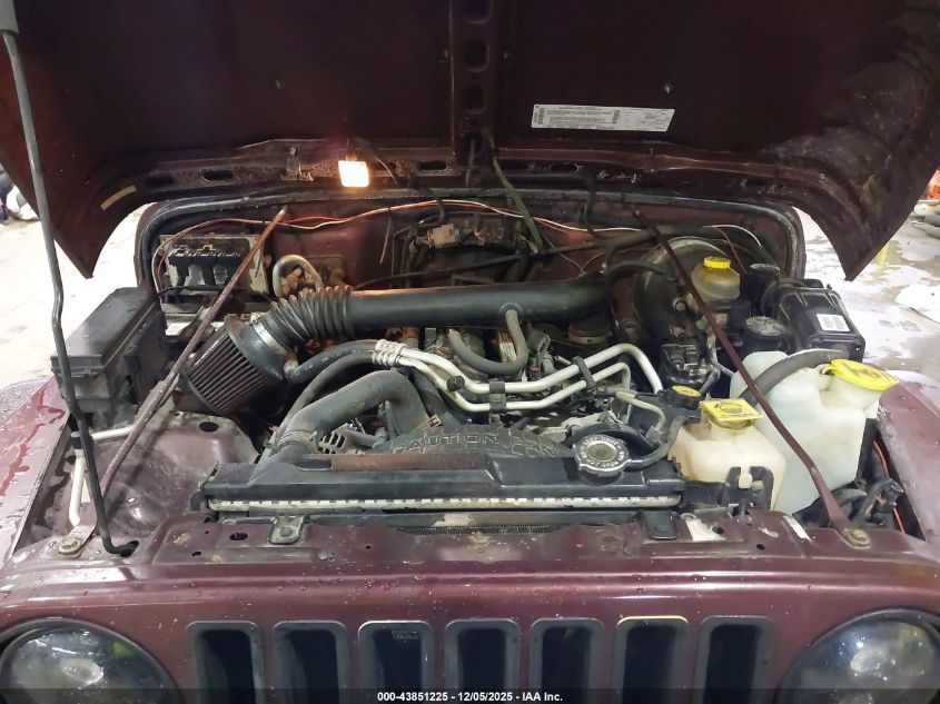 2002 Jeep Wrangler Sahara VIN: 1J4FA59S02P758093 Lot: 43851225