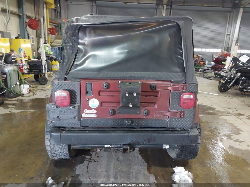 2002 Jeep Wrangler Sahara VIN: 1J4FA59S02P758093 Lot: 43851225