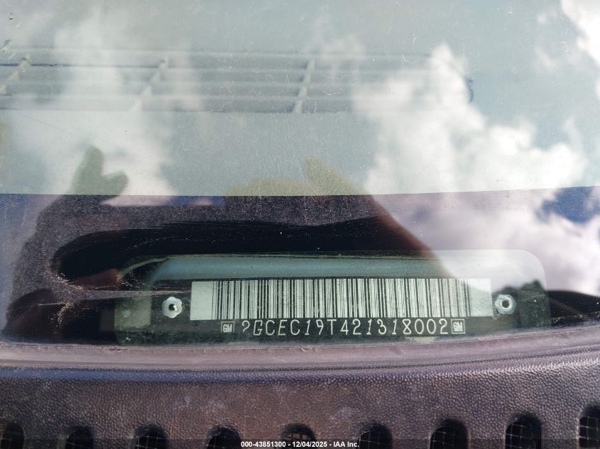 2002 Chevrolet Silverado 1500 Ls VIN: 2GCEC19T421318002 Lot: 43851300