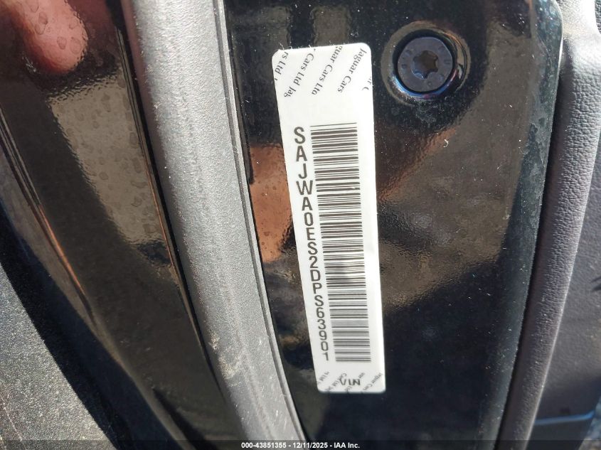 2013 Jaguar Xf I4 T VIN: SAJWA0ES2DPS63901 Lot: 43851355