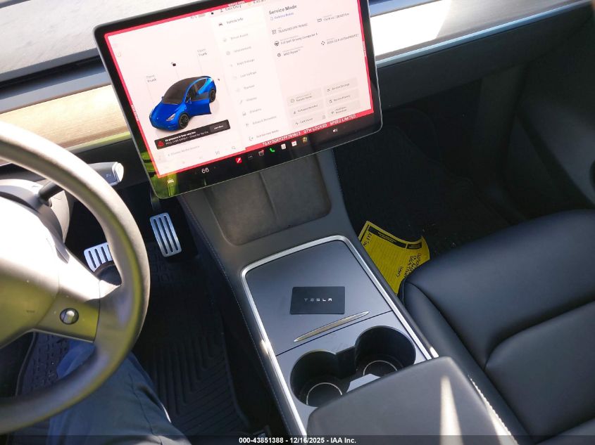 2023 Tesla Model Y Performance Dual Motor All-Wheel Drive VIN: 7SAYGDEF2PF791603 Lot: 43851388