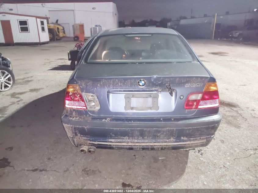 2001 BMW 330I VIN: WBAAV53471FJ72331 Lot: 43851402