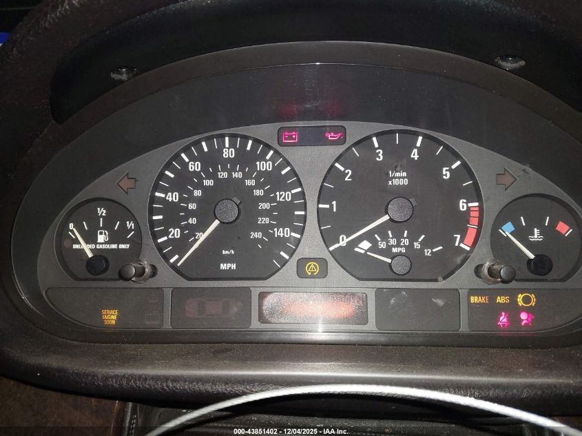 2001 BMW 330I VIN: WBAAV53471FJ72331 Lot: 43851402