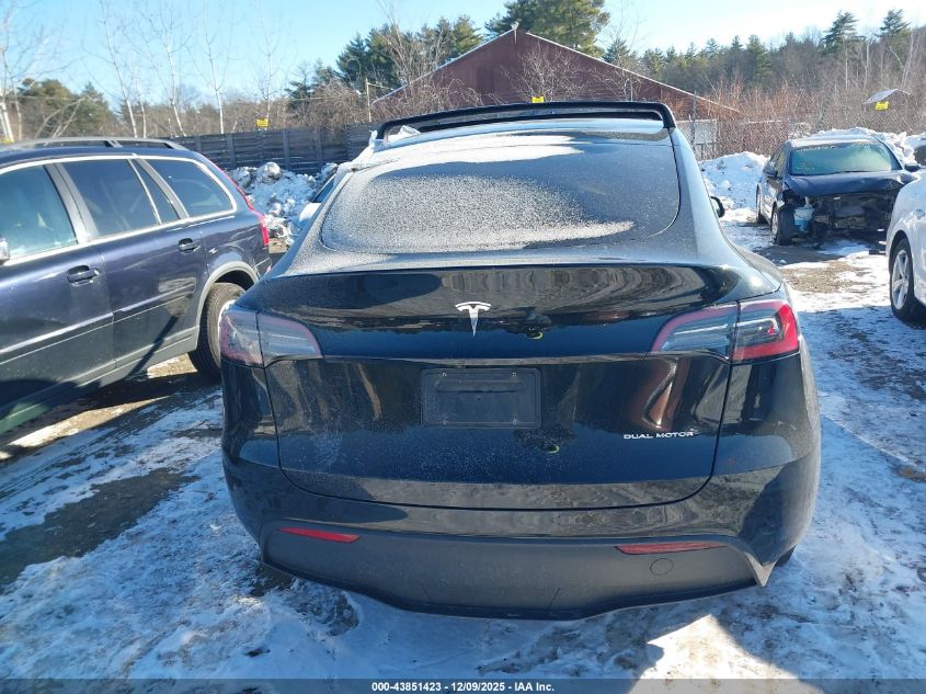 2023 Tesla Model Y VIN: 7SAYGDEE2PA186128 Lot: 43851423
