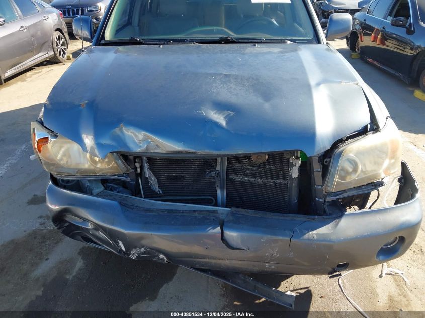 2005 Toyota Highlander VIN: JTEGD21A950107847 Lot: 43851534