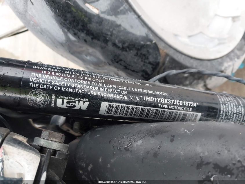 2018 Harley-Davidson Flfbs Fat Boy 114 VIN: 1HD1YGK37JC018734 Lot: 43851537