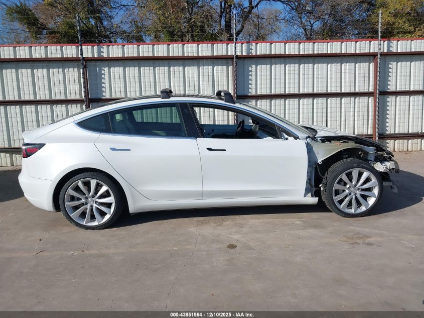 2018 Tesla Model 3 Long Range/Performance VIN: 5YJ3E1EB6JF098159 Lot: 43851564