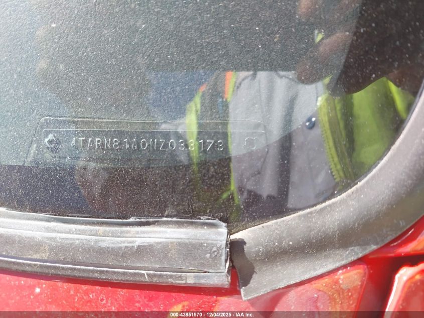 1992 Toyota Pickup 1/2 Ton Short Whlbase Stb VIN: 4TARN81A0NZ033173 Lot: 43851570