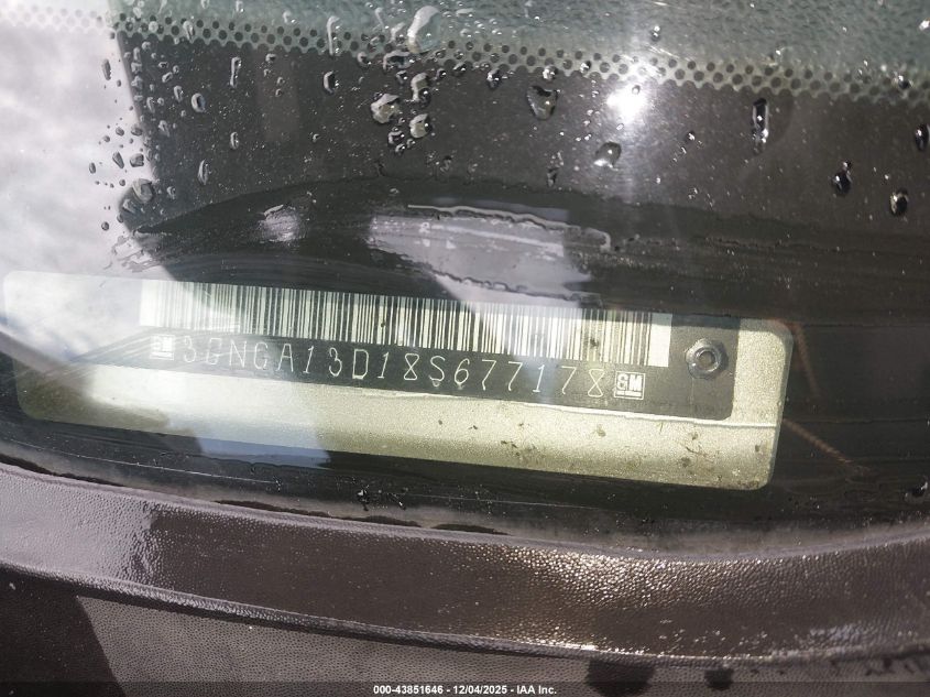 2008 Chevrolet Hhr Ls VIN: 3GNCA13D18S677178 Lot: 43851646