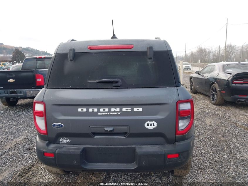2025 Ford Bronco Sport Big Bend VIN: 3FMCR9BN6SRF06611 Lot: 43851659