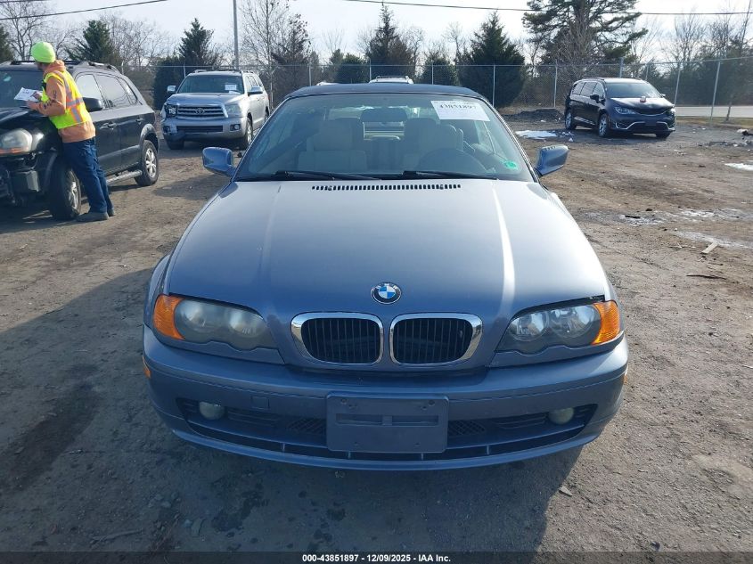 2001 BMW 325Ci VIN: WBABS33491JY41522 Lot: 43851897