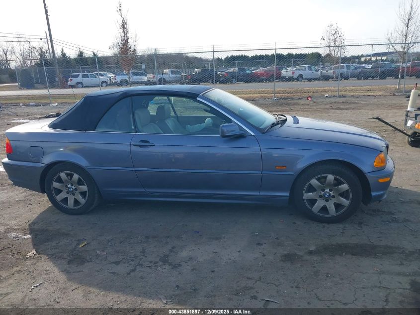 2001 BMW 325Ci VIN: WBABS33491JY41522 Lot: 43851897