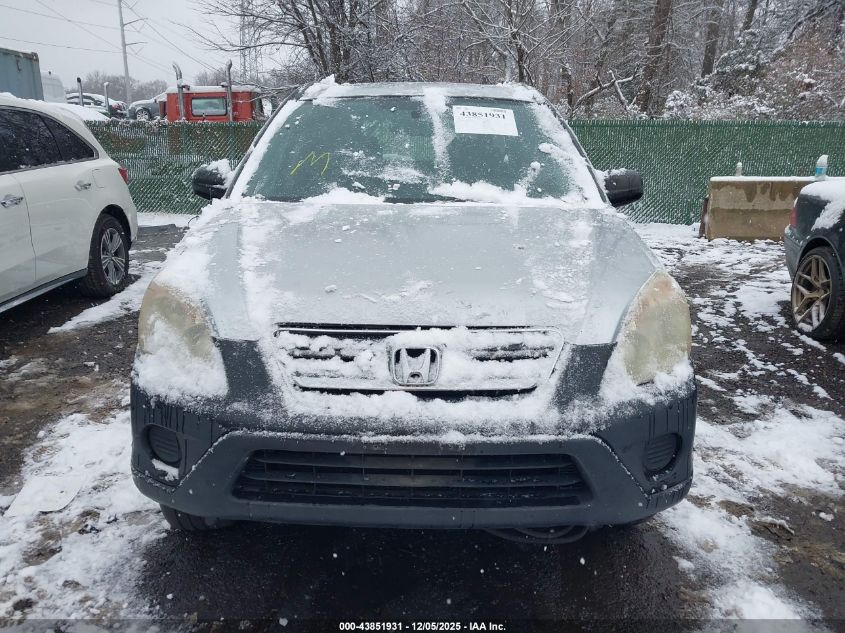 2006 Honda Cr-V Lx VIN: SHSRD78526U404425 Lot: 43851931