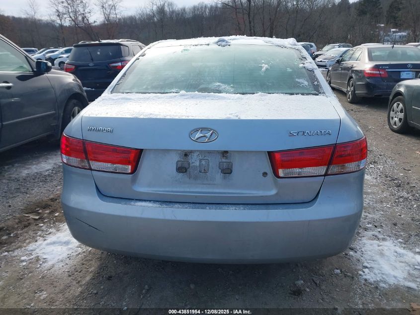 2008 Hyundai Sonata Gls VIN: 5NPET46C68H340709 Lot: 43851954