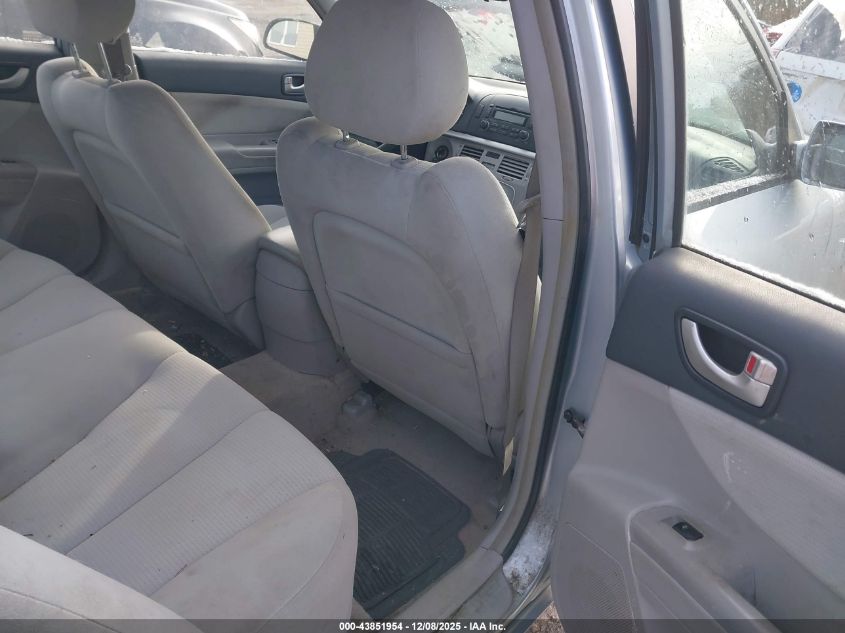 2008 Hyundai Sonata Gls VIN: 5NPET46C68H340709 Lot: 43851954