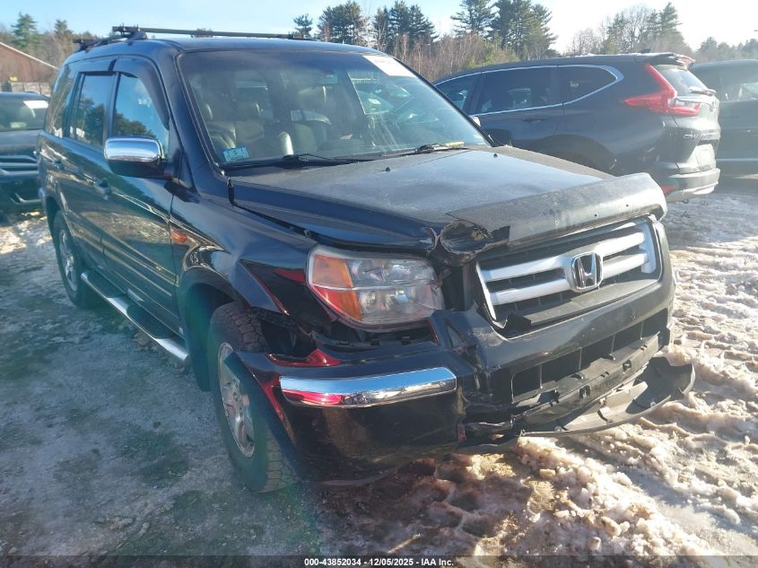 2007 Honda Pilot Ex-L VIN: 2HKYF18517H538792 Lot: 43852034