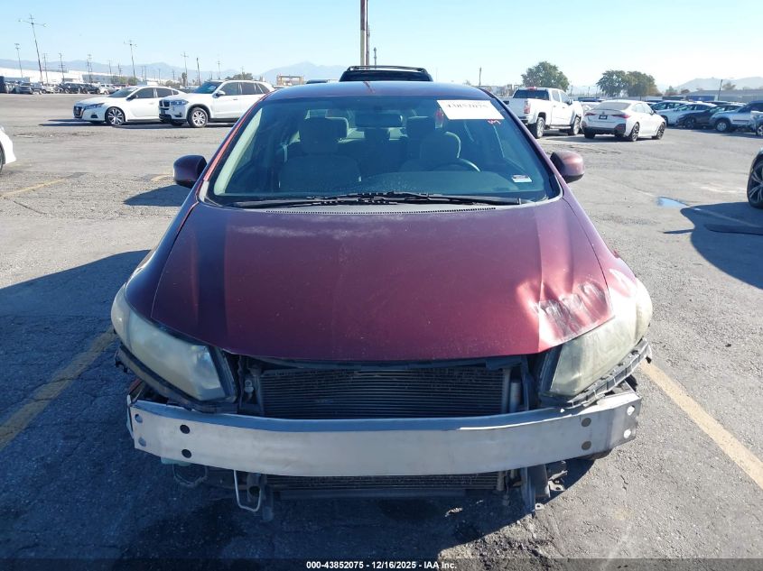 2013 Honda Civic Lx VIN: 19XFB2F55DE244355 Lot: 43852075