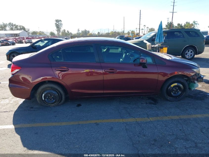 2013 Honda Civic Lx VIN: 19XFB2F55DE244355 Lot: 43852075