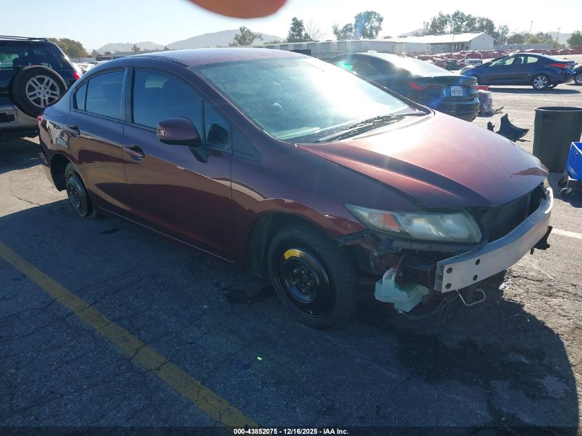 2013 Honda Civic Lx VIN: 19XFB2F55DE244355 Lot: 43852075