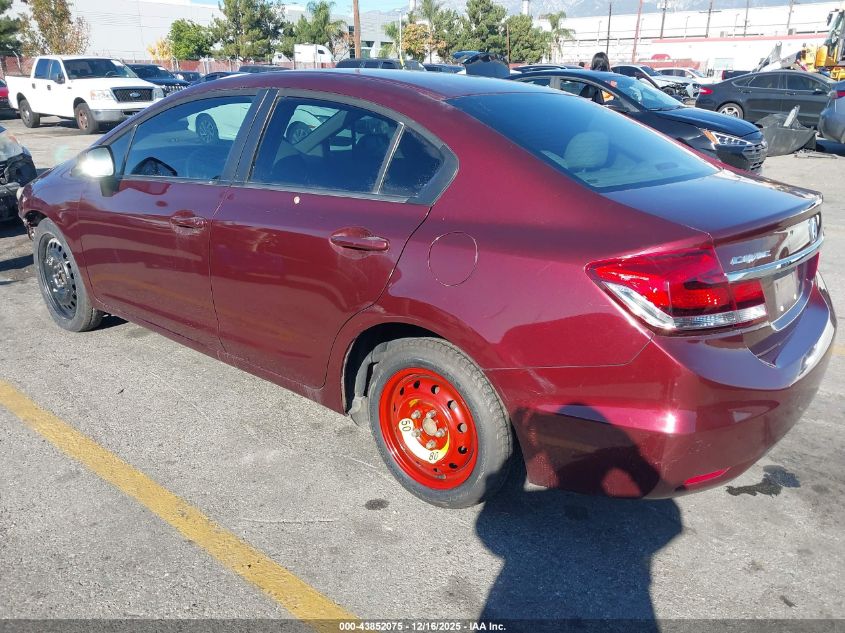 2013 Honda Civic Lx VIN: 19XFB2F55DE244355 Lot: 43852075